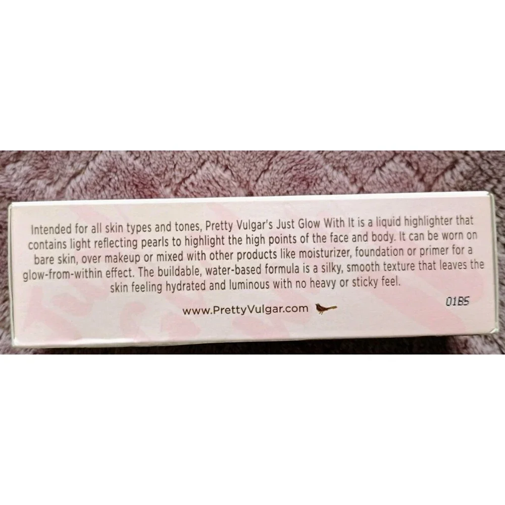 Pretty Vulgar Just Glow With It Liquid Highlighter 129 All Day Rosé 20ml 0.68oz